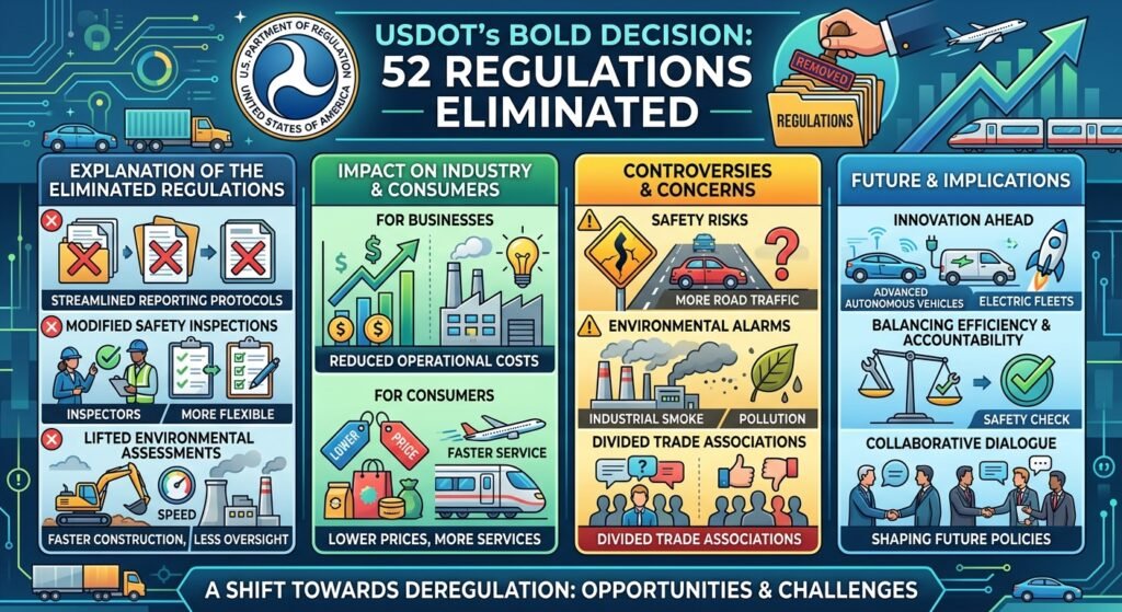 USDOT Eliminates 52 Regulations